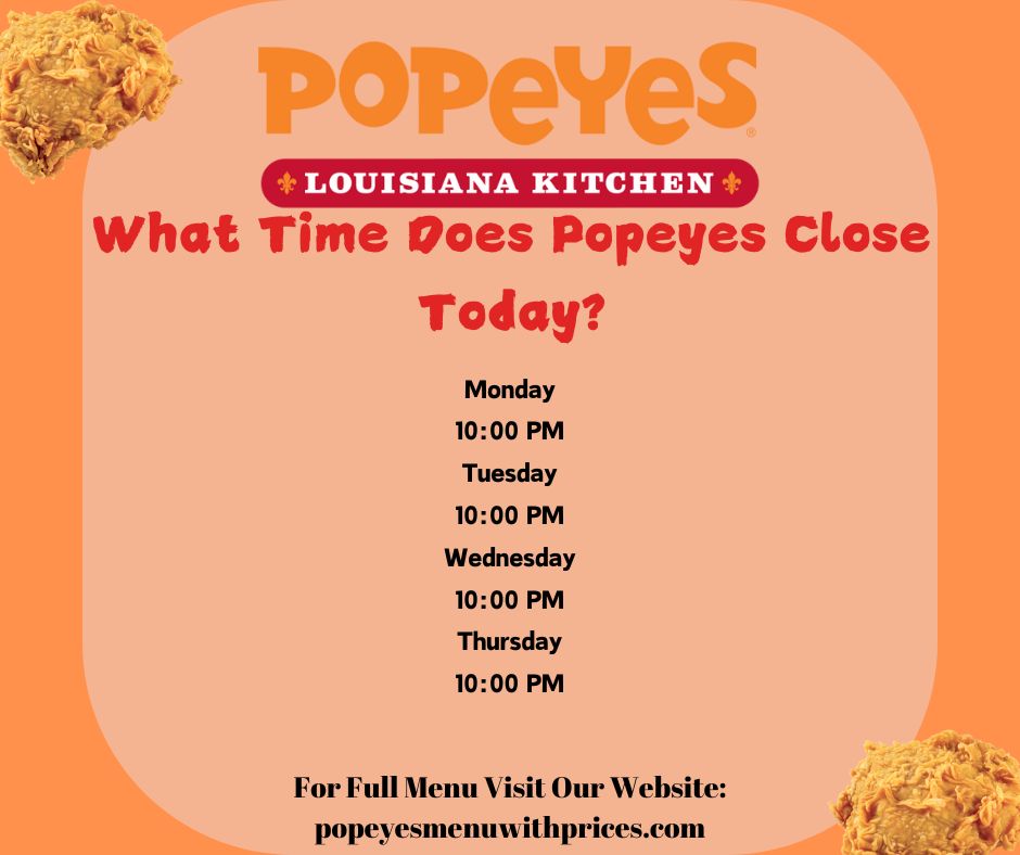 What Time Does Popeyes Close